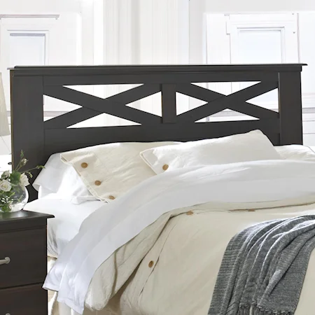 King Panel Headboard with X-Design